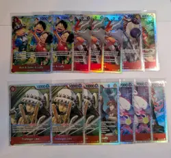 One Piece Cards TCG 11 SEC + 114 SR Bulk Bundle English Various Sets - Image 5
