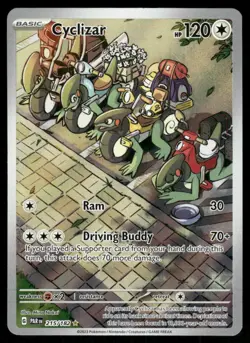 Pokemon Cards Cyclizar 215/182 Paradox Rift Illustration Rare NM - Image 1