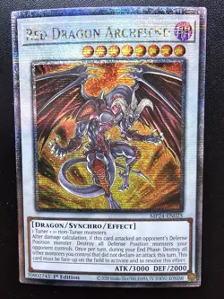 Red Dragon Archfiend Quarter Century Secret Rare MP24-EN025 1st Edition - Image 1
