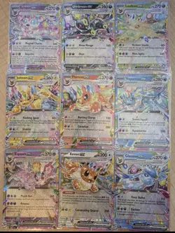 COMPLETE Eeveelution English EX 9 Card Set NM - Prismatic Evolutions - Image 2