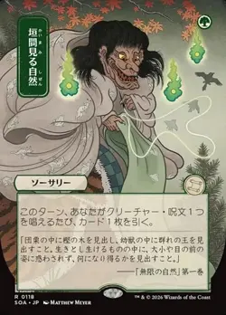 Glimpse of Nature (JA, #118) - Extended Art SOA-JA NM MTG - Image 1