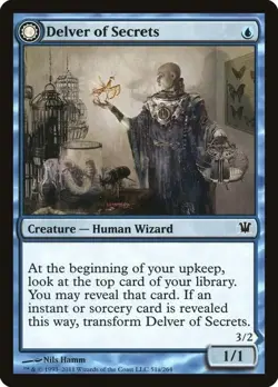 Delver of Secrets Innistrad Common NM Magic: The Gathering 51 Normal - Image 1