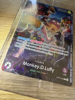 One Piece Leader Monkey D.Luffy PSA Magazine Promo Foil Card OP05-060 - Image 2