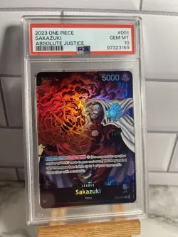 Sakazuki - ST06-001 - L - Foil New Starter Deck 06: The Navy One Piece - PSA 10 - Image 1