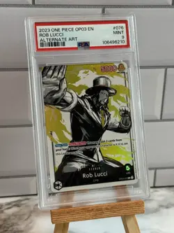 2023 ROB LUCCI - One Piece OP03-076 Leader Alt Art - PSA 9 - Mint - Image 1