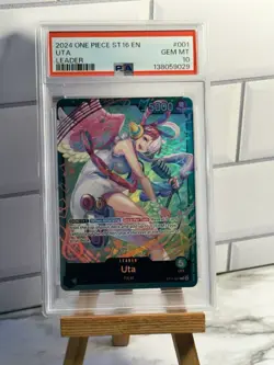 2024 ONE PIECE STARTER DECK (ST16) ST11-001 GREEN UTA LEADER PSA 10 EN - Image 1