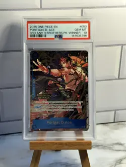 One Piece 3rd Anniversary Tournament Winner Sequential Set Luffy Ace Sabo PSA 10 - Image 4