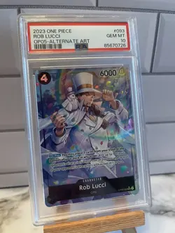 2023 One Piece Awakening Of The New Era Rob Lucci Alt Art OP05-093 PSA 10 - Image 1