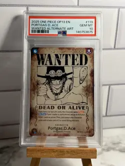 Portgas.D.Ace (119) (Wanted Poster) OP13-119 Carrying On His Will Foil - PSA 10 - Image 1
