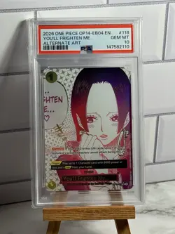 2026 ONE PIECE OP14-EB04-THE AZURE SEA'S SEVEN #118 YOU'LL FRIGHTEN ME... PSA 10 - Image 1