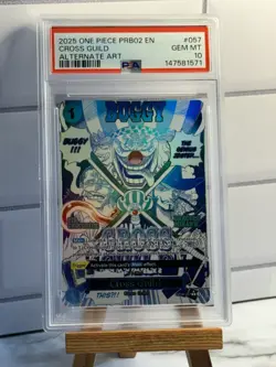 2025 ONE PIECE PRB02 CROSS GUILD ALTERNATE ART PSA 10 - ENG - OP09-057 - Image 1