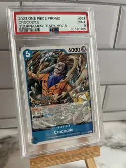 One Piece CCG - Crocodile - ST03-003 - Tournament Pack Vol. 5 Promo - PSA 9 - Image 1