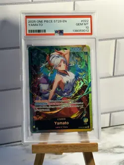 2025 One Piece ST28 EN Yamato #OP06-022 PSA 10 Gem Mint - Image 1