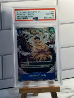 2025 ONE PIECE OP13 058 CARRYING ON HIS WILL MONKEY D LUFFY TREASURE RARE PSA 10 - Image 1