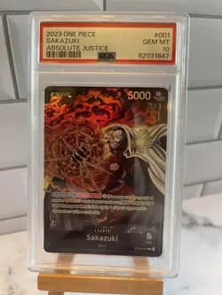 Sakazuki - ST06-001 - L - Foil New Starter Deck 06: The Navy One Piece - PSA 10 - Image 1