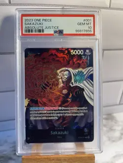 Sakazuki - ST06-001 - L - Foil New Starter Deck 06: The Navy One Piece - PSA 10 - Image 1