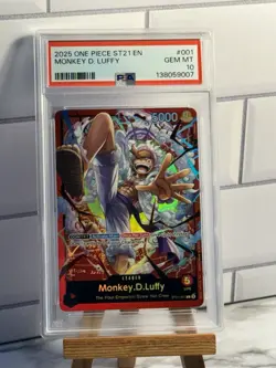 2025 One Piece ST21-001 Monkey D Luffy PSA 10 - Image 1