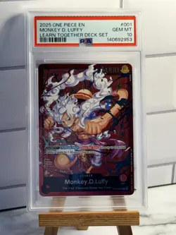 One Piece Monkey D Luffy ST21-001 Learn Together Deck Set- PSA 10 English - Image 1