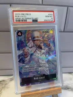 2023 One Piece Awakening Of The New Era Rob Lucci Alt Art OP05-093 PSA 10 - Image 1