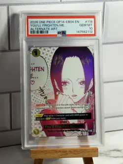 2026 ONE PIECE OP14-EB04-THE AZURE SEA'S SEVEN #118 YOU'LL FRIGHTEN ME... PSA 10 - Image 1