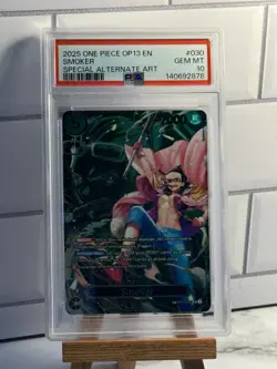2025 ONE PIECE OP13-CARRYING ON HIS WILL SPECIAL ALTERNATE ART SMOKER PSA 10 - Image 1