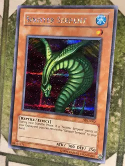 YuGiOh SINISTER SERPENT Prismatic Secret Rare SDD-002 - Image 1