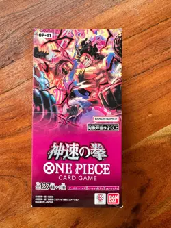 ONE PIECE TCG OP-11 A Fist of Divine Booster Box Japanese Sealed Bandai 24 Pack - Image 1