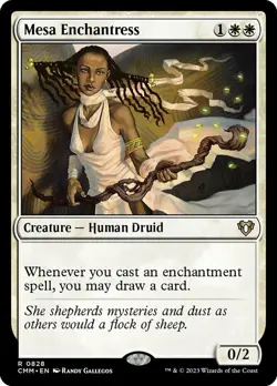 x1 Mesa Enchantress R MTG Commander Masters M/NM, English - Image 1