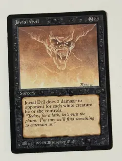 MTG English Jovial Evil Medium Play Normal Legends - Image 1