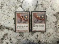 Mtg Blinding Angel x2 - Magic the Gathering Nemesis Blinding Angel Played - Image 1