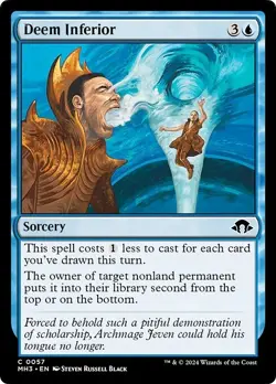 DEEM INFERIOR x4 mtg NM-M Modern Horizons 3 Common - Image 1