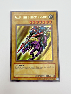 Vintage Yu-Gi-Oh! Gaia The Fierce Knight (LOB-006 Unlimited Ultra Rare) 2002 LP - Image 1