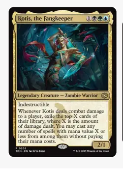 Kotis, the Fangkeeper | MTG TDM Tarkir Sultai Zombie Warrior Rare | Unplayed NM - Image 1