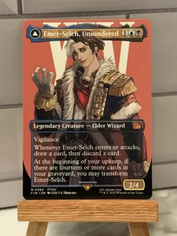 MTG Final Fantasy English Emet-Selch, Unsundered Borderless 0394 Non-Foil - Image 1
