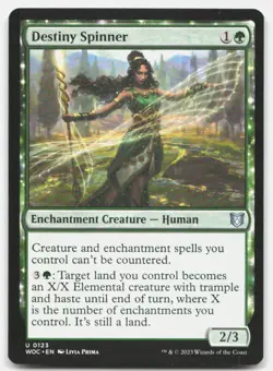Destiny Spinner 123 Commander: Wilds of Eldraine Magic: The Gathering NM - Image 1