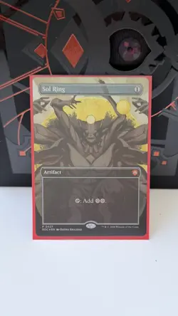Sol Ring Secrets of Strixhaven Commander #427 Mythic Rare Foil Borderless NM MTG - Image 1