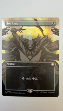 Sol Ring Secrets of Strixhaven Commander #427 Mythic Rare Foil Borderless NM MTG - Image 2