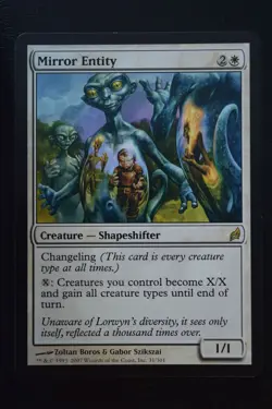 Magic The Gathering MTG MIRROR ENTITY Lorwyn LP Lightly Played - Image 1