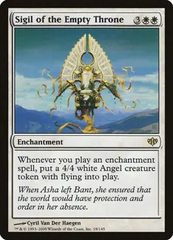 Magic The Gathering MTG SIGIL OF THE EMPTY THRONE Conflux NM Near Mint - Image 1
