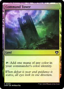 Magic The Gathering MTG COMMAND TOWER FOIL Commander Masters NM Near Mint - Image 1