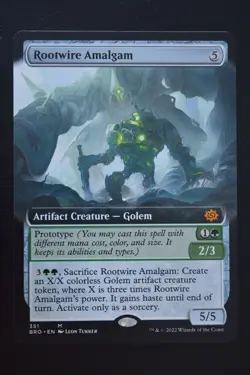 Magic The Gathering MTG ROOTWIRE AMALGAM EXTENDED ART The Brothers' War LP - Image 1