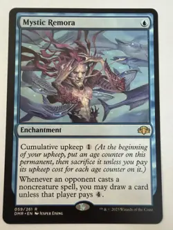 Mystic Remora MTG Magic the Gathering Card NM Near Mint DMR - Image 1