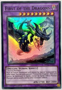 MP15-EN162 First of the Dragons Super Rare 1st Edition Lightly Played YuGiOh - Image 1