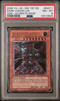 Yu-Gi-Oh! Dark Lucius CDIP-EN011 1st Edition Ultimate Rare Euro PSA - Image 1