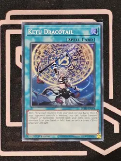 JUSH-EN008 Ketu Dracotail Super Rare 1st Edition YuGiOh - Image 1