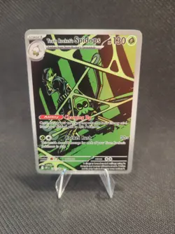 Pokemon TCG Destined Rivals Team Rockets Spidops Illustration Rare Card 187/182 - Image 1