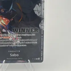 Bandai One Piece CCG Sabo P-105 Winner Promo Foil 6000 Power 4 Cost - Image 4