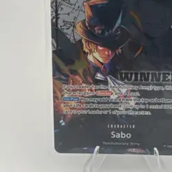 Bandai One Piece CCG Sabo P-105 Winner Promo Foil 6000 Power 4 Cost - Image 5