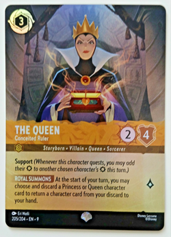 The Queen Conceited Ruler 205/204 EN 9 Fabled - Lorcana Disney - English - Image 1
