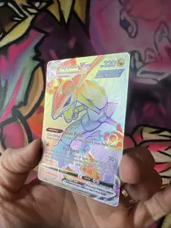 Rayquaza VMAX (Secret) 217/203 Swsh07: Evolving Skies Holo Pokemon Card NM - Image 4